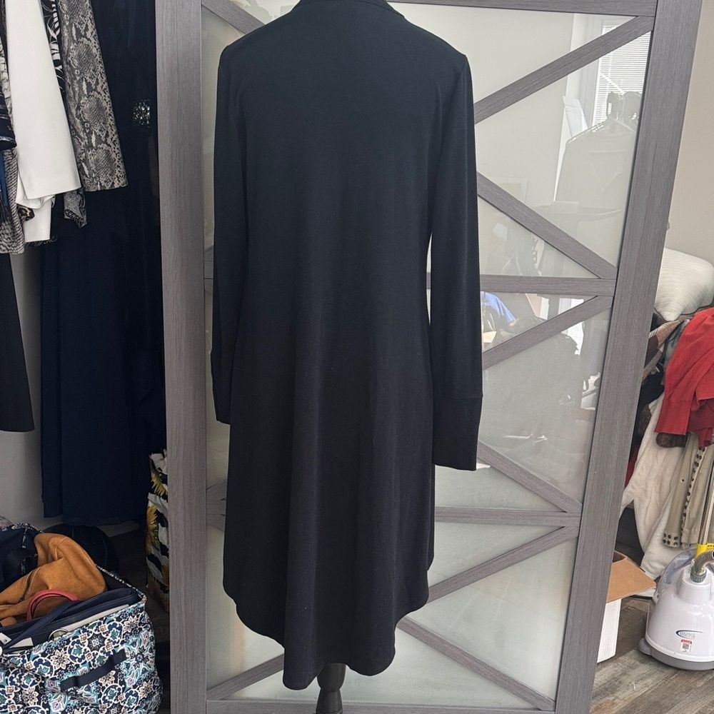 Black Button-Up Cardigan - Picture 6 of 7